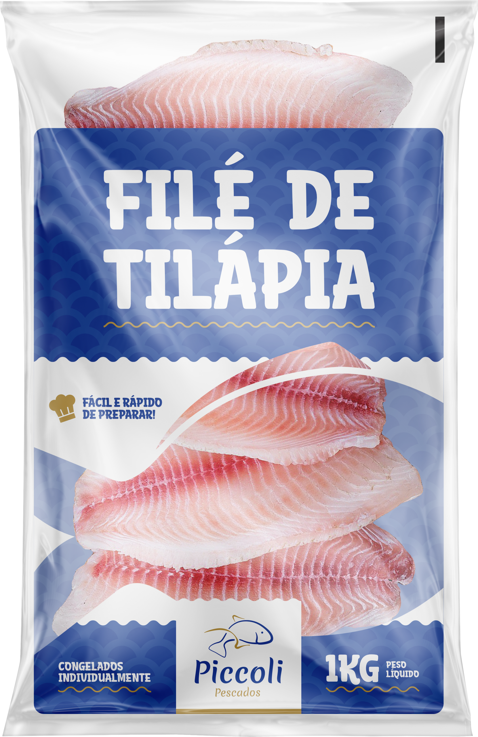 Filé de Tilápia 1kg - Frente
